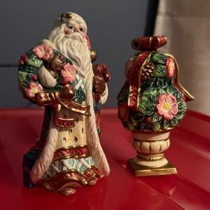 Fitz and Floyd Handcrafted Santa Figurine
